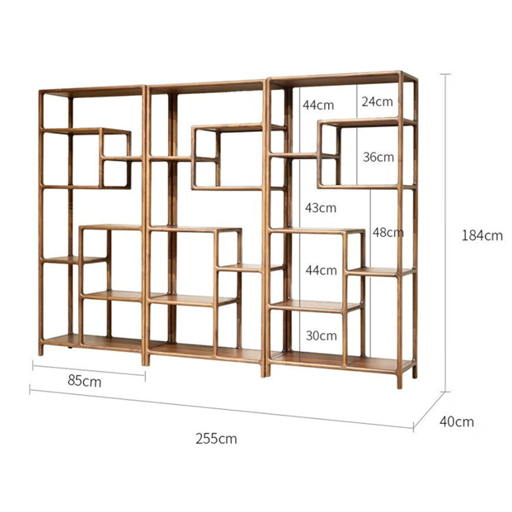Стеллаж деревянный с полками для хранения Moon Walnut Furniture Стеллаж деревянный с полками для хранения Moon Walnut Furniture в Перми