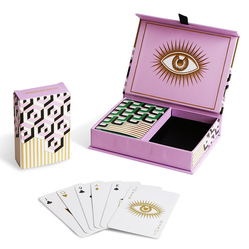 Игральные карты VERSAILLES PLAYING CARD SET Jonathan Adler Розовый Черный Белый Золотой Зеленый в Перми | Loft Concept 