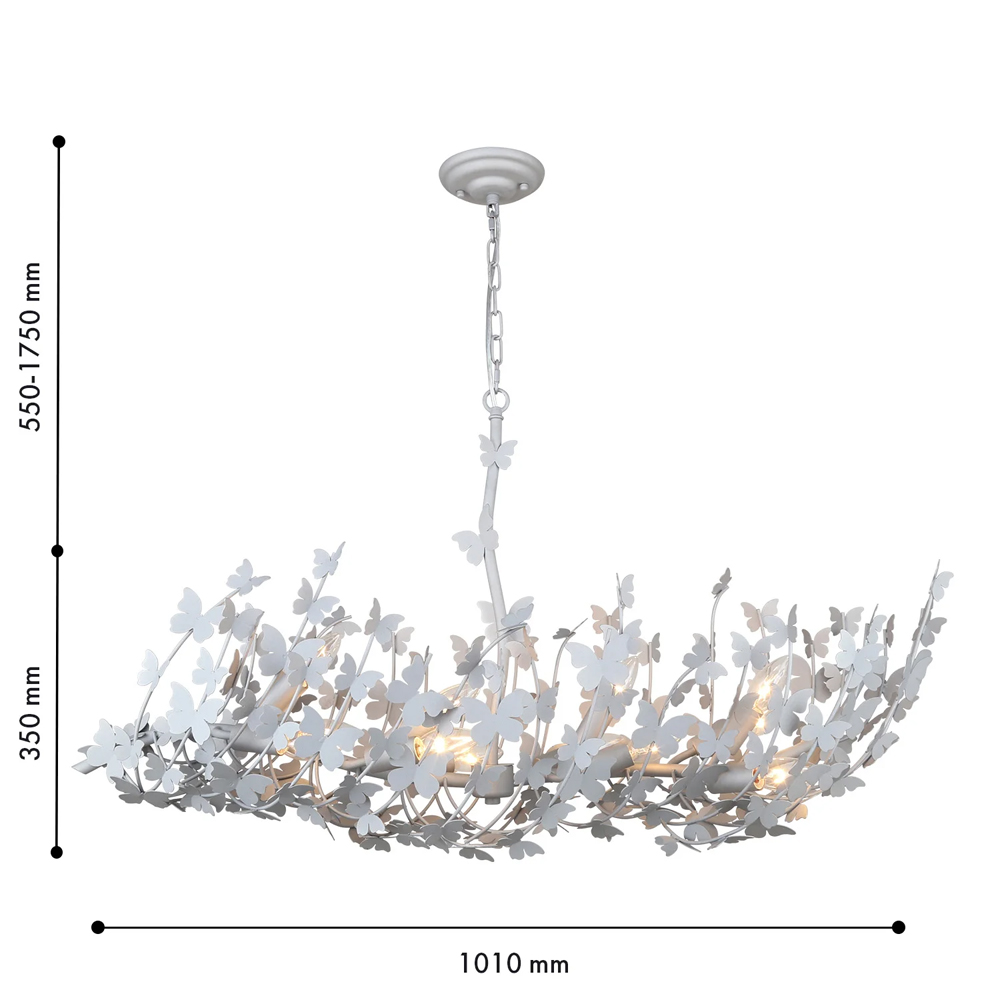 Люстра с абажуром оформленным в виде стаи бабочек Eternal Butterflies в Перми