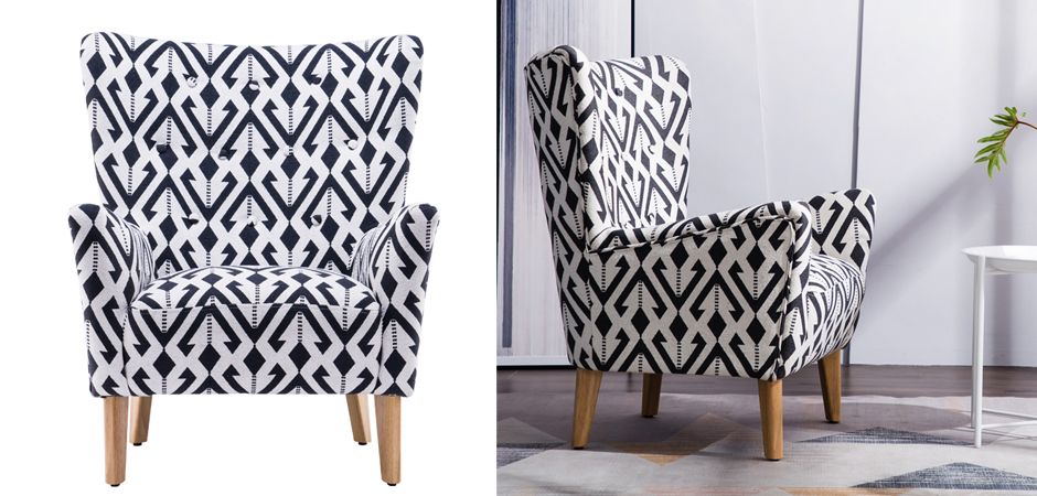 Кресло Black and White Triangle Chair Кресло Black and White Triangle Chair - Loft-Concept в Перми