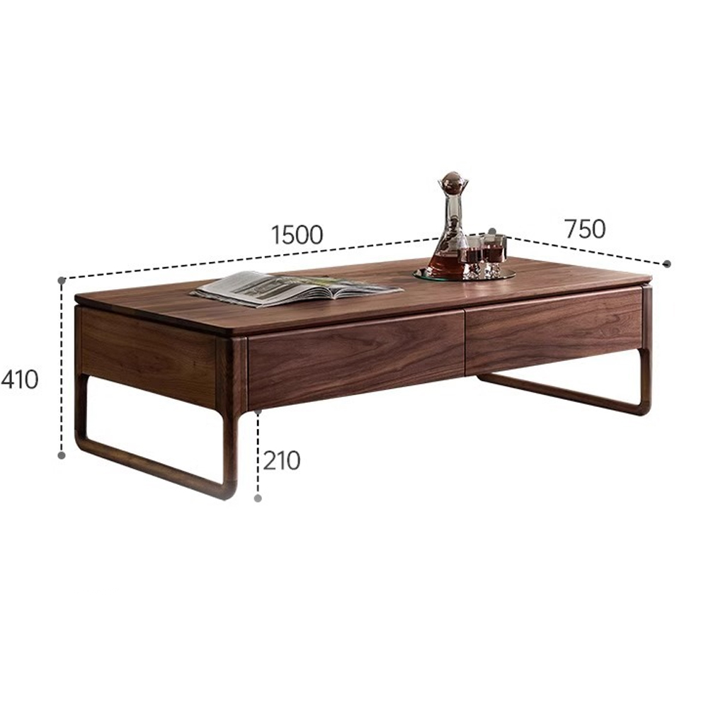 Кофейный стол из массива дерева с 4-мя ящиками Walnut Wood Table Кофейный стол из массива дерева с 4-мя ящиками Walnut Wood Table в Перми