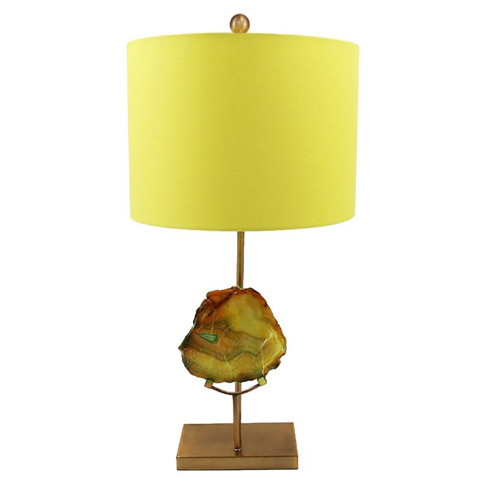 Настольная Лампа Agate Table Lamp Yellow Золотой Желтый в Перми | Loft Concept 