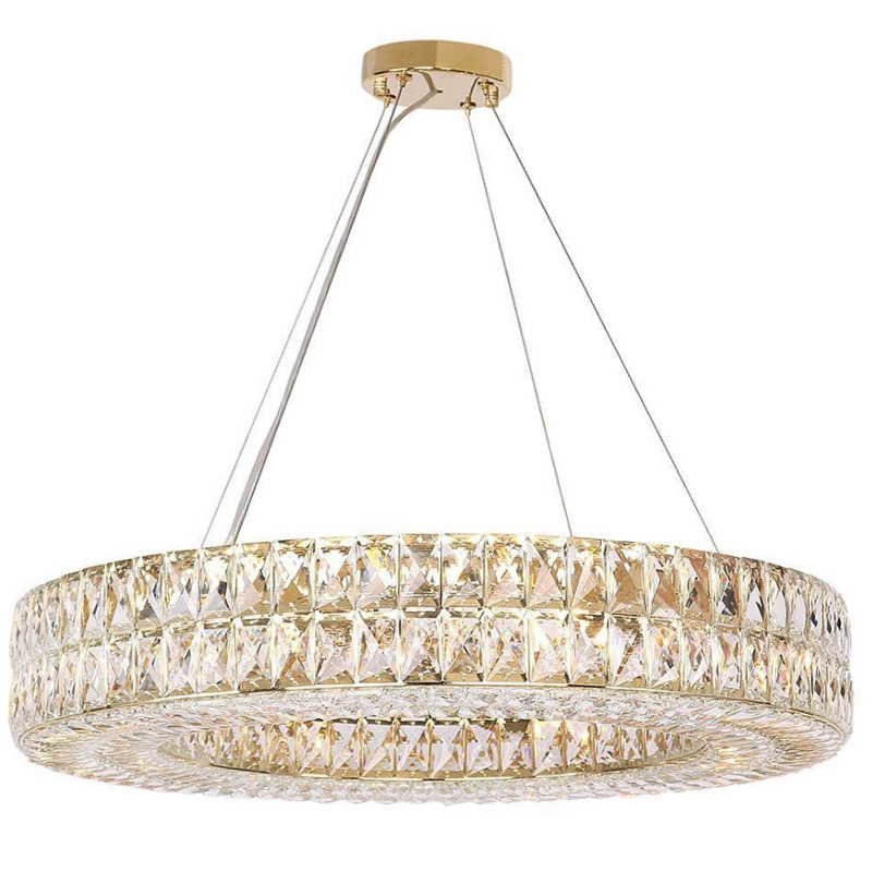 Люстра Crystal Regena Gold Chandelier 13 Золотой Прозрачный (Transparent) в Перми | Loft Concept 