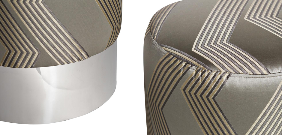 Пуф Silver Chevron Puff Пуф Silver Chevron Puff - Loft-Concept в Перми