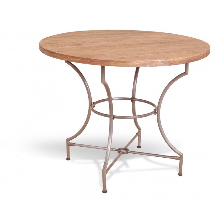 Cтол Industrial Metal Rust Round Dining Table  в Перми | Loft Concept 