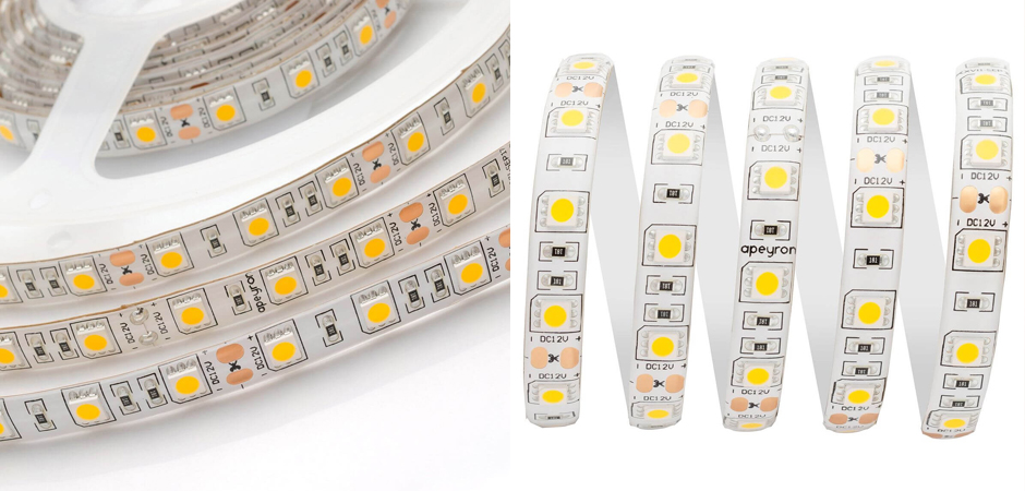 Светодиодная влагозащищенная лента 60LED/m 5050SMD теплый белый 5M Светодиодная влагозащищенная лента 60LED/m 5050SMD теплый белый 5M - Loft-Concept в Перми