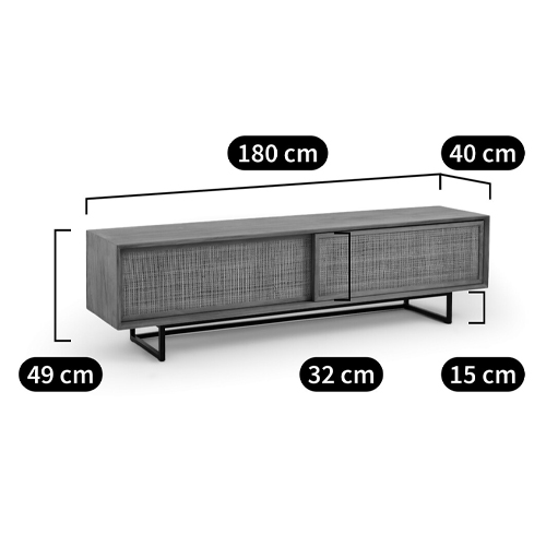 ТВ-тумба из массива тика Busto TV Stand в Перми