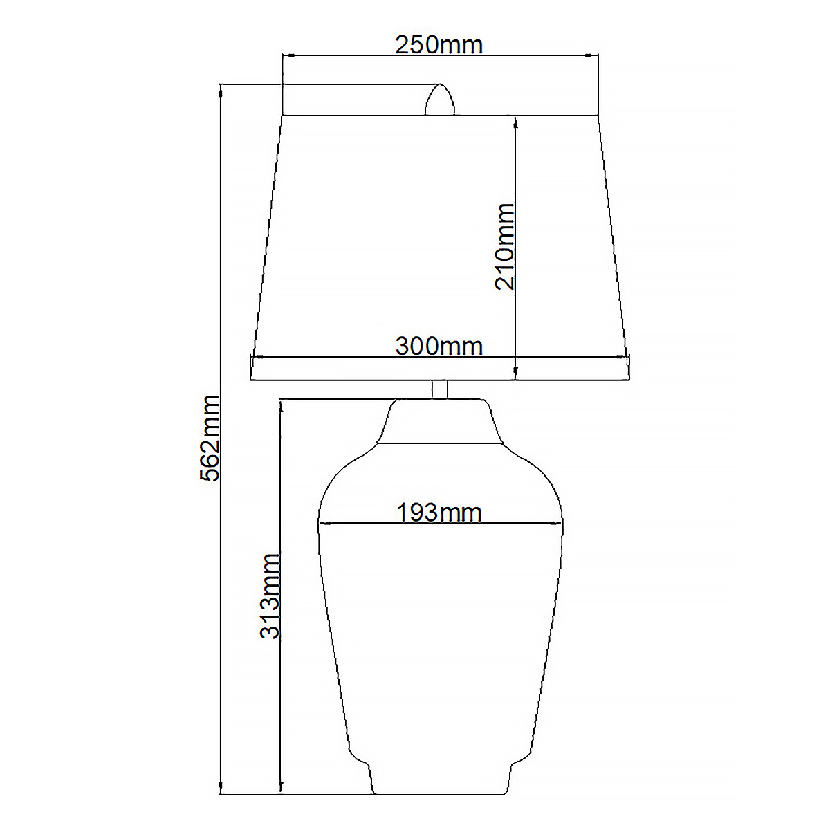 Настольная лампа с белым конусным абажуром и ребристым керамическим основанием Quintiesse в Перми