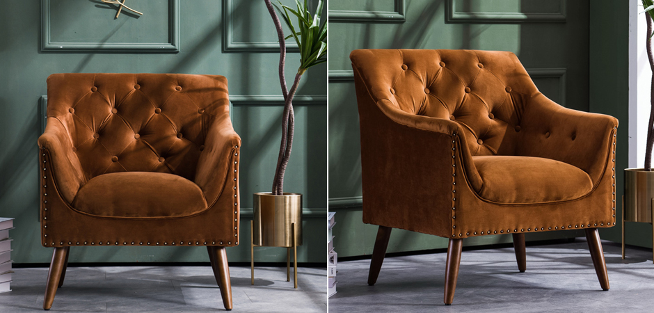 Кресло Terracotta Velvet Armchair Кресло Terracotta Velvet Armchair - Loft-Concept в Перми