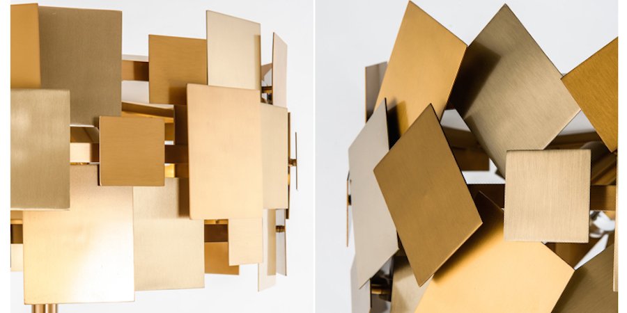 Торшер Gold Plate Floor Lamp Торшер Gold Plate Floor Lamp - Loft-Concept в Перми