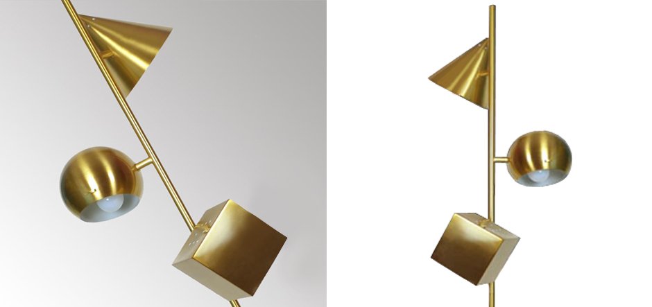 Торшер 3D geometry Gold Торшер 3D geometry Gold - Loft-Concept в Перми