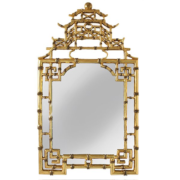 Зеркало Pagoda Mirror Gold Золотой в Перми | Loft Concept 