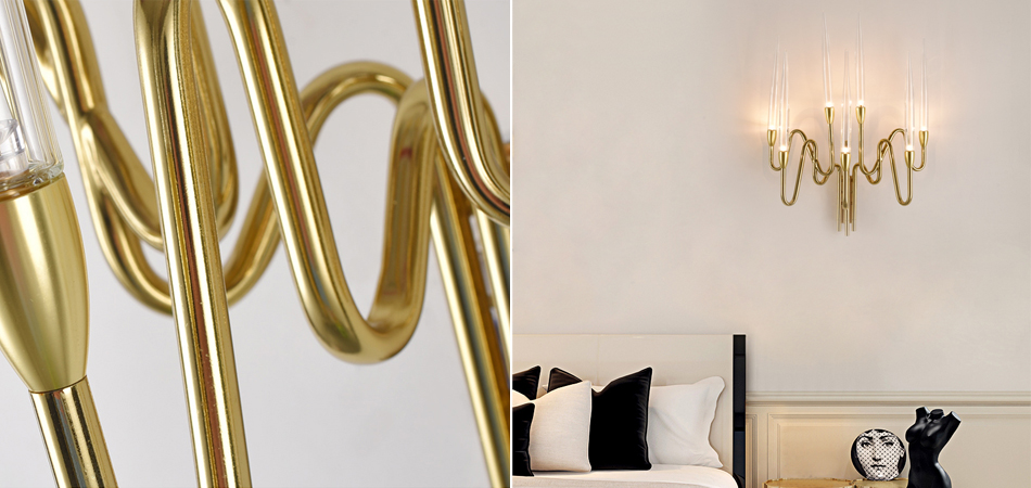 Бра Golden candle 3 Wall Sconce 7 ламп Бра Golden candle 3 Wall Sconce 7 ламп - Loft-Concept в Перми