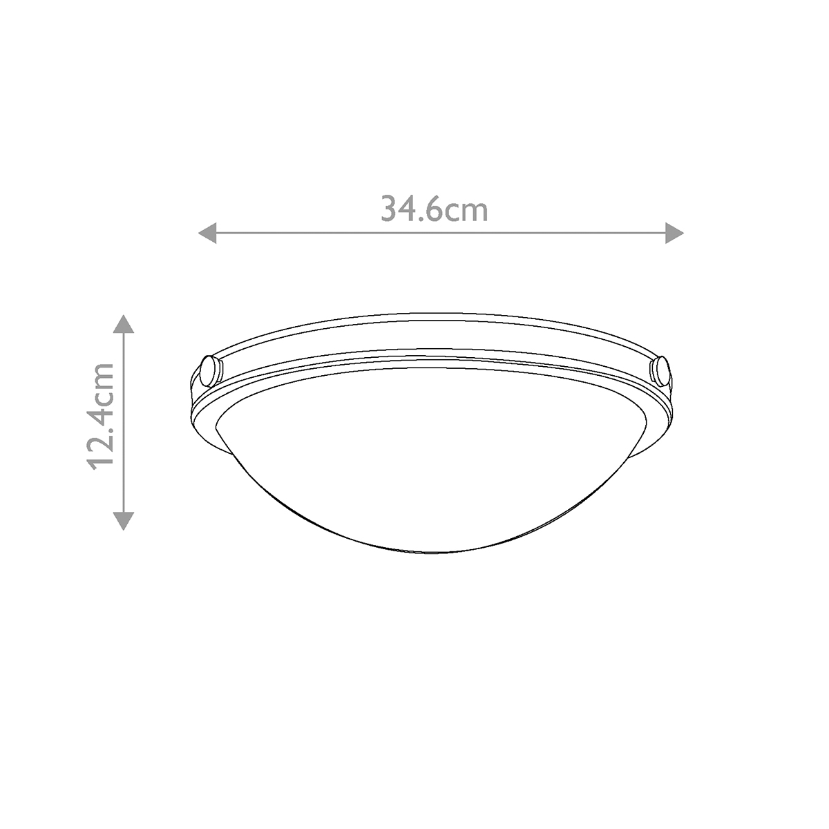 Потолочный светильник цвета латунь с полусферическим матовым белым плафоном Hinkley в Перми