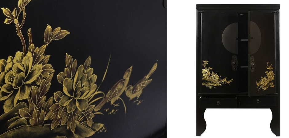 Шкаф Chinese Bird Black Шкаф Chinese Bird Black - Loft-Concept в Перми