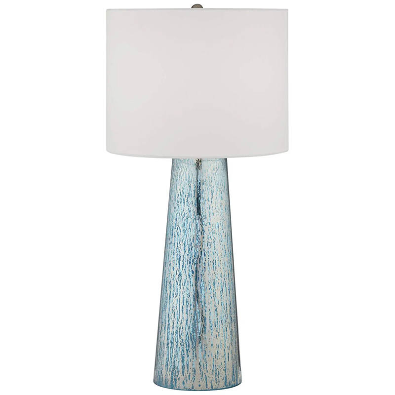 Настольная лампа Claire Lampshade Table Lamp Голубой Белый в Перми | Loft Concept 