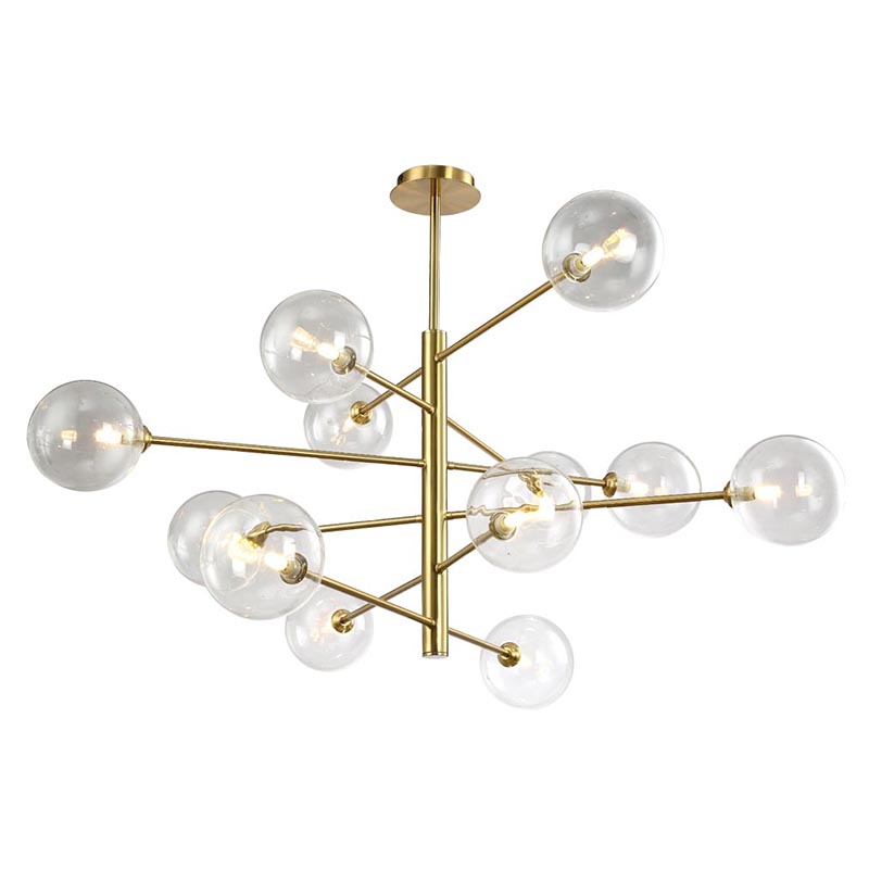 Люстра Gallotti & Radice Chandelier Gold 12 Глянцевое золото в Перми | Loft Concept 