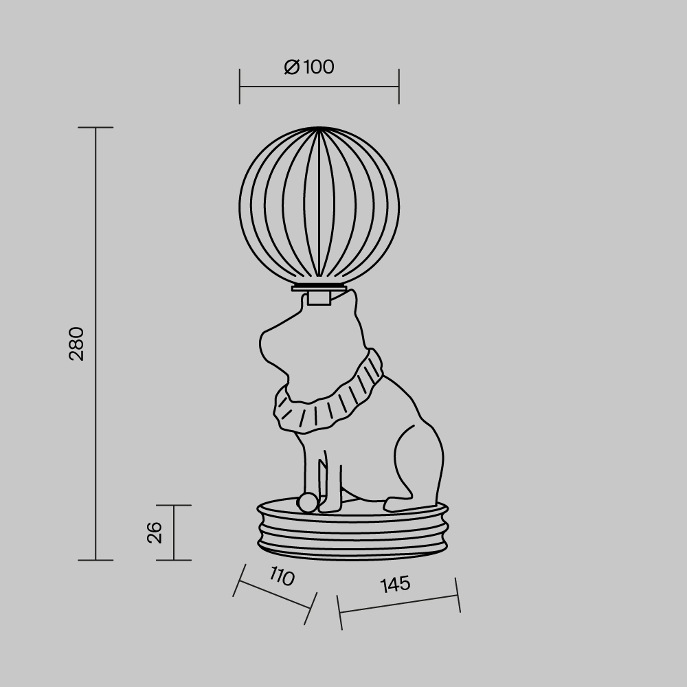 Настольный светильник Senor Capybara 3000К 5Вт в Перми