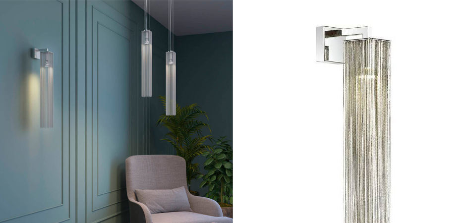 Бра Atlantis Chain Nickel One Sconces Бра Atlantis Chain Nickel One Sconces - Loft-Concept в Перми