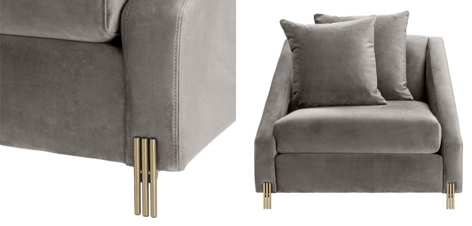 Кресло Eichholtz Chair Candice grey Кресло Eichholtz Chair Candice grey - Loft-Concept в Перми