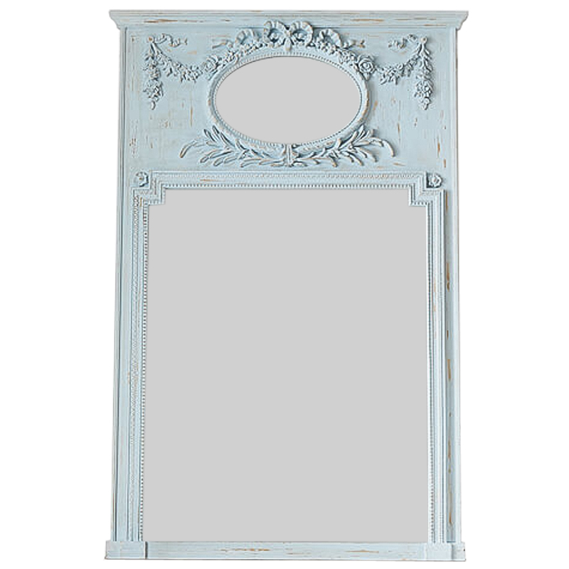 Зеркало Hendrica Mirror Vintage Blue Винтажный голубой в Перми | Loft Concept 