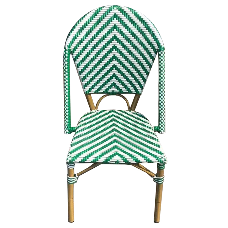 Стул ротанг Wicker Jerome Rattan Chair Green Зеленый Белый Древесина в Перми | Loft Concept 