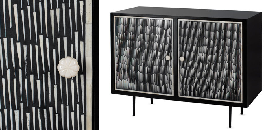 Буфет инкрустированный Inlaid Bone Black and white Буфет инкрустированный Inlaid Bone Black and white - Loft-Concept в Перми