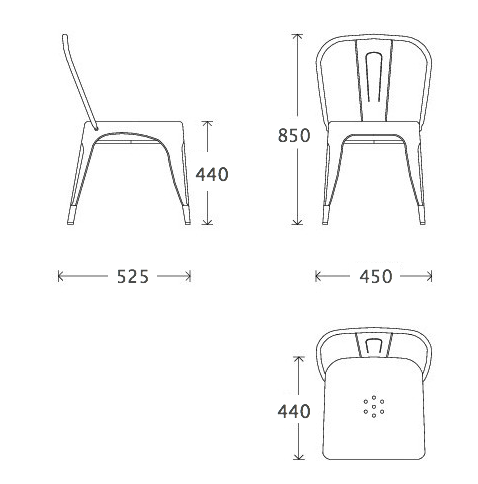 Кухонный стул Tolix Chair в Перми