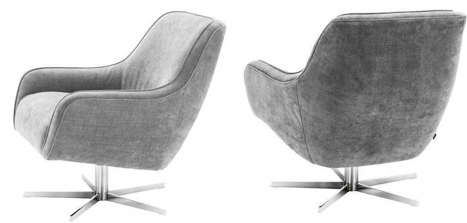 Кресло Eichholtz Swivel Chair Serena Grey Кресло Eichholtz Swivel Chair Serena Grey - Loft-Concept в Перми