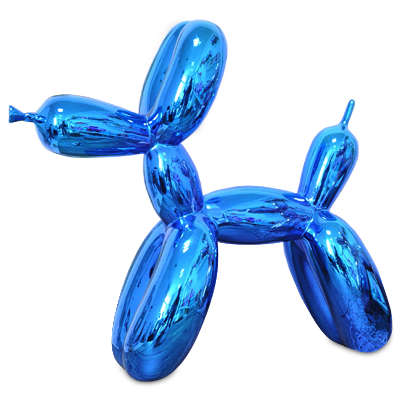 Статуэтка Jeff Koons Balloon Dog shining blue Светло-синий в Перми | Loft Concept 