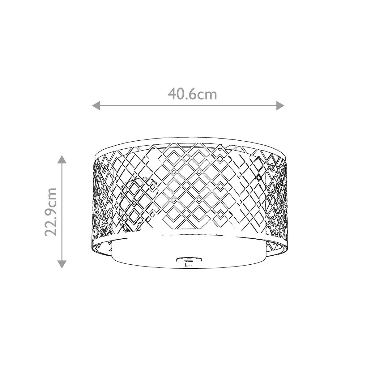 Потолочный светильник золотого цвета с каркасом в виде геометрических ромбов Elstead Lighting в Перми