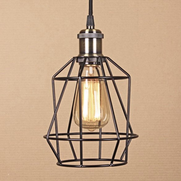 Подвесной светильник Wire Cage Pendant Pripl Black Черный в Перми | Loft Concept 