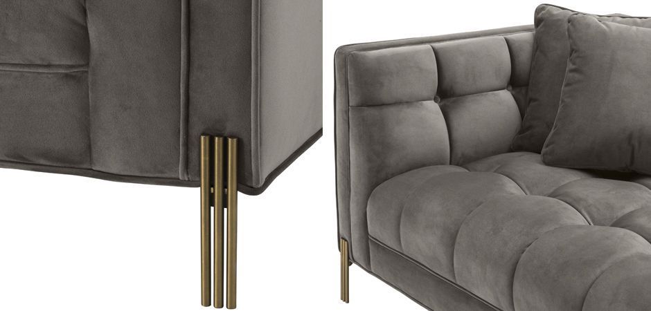 Диван Eichholtz Sofa Sienna grey Диван Eichholtz Sofa Sienna grey - Loft-Concept в Перми