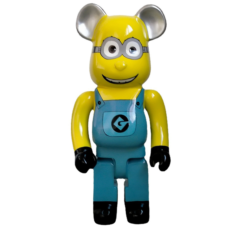 Статуэтка Bearbrick Minion Dave Синий Желтый Черный в Перми | Loft Concept 