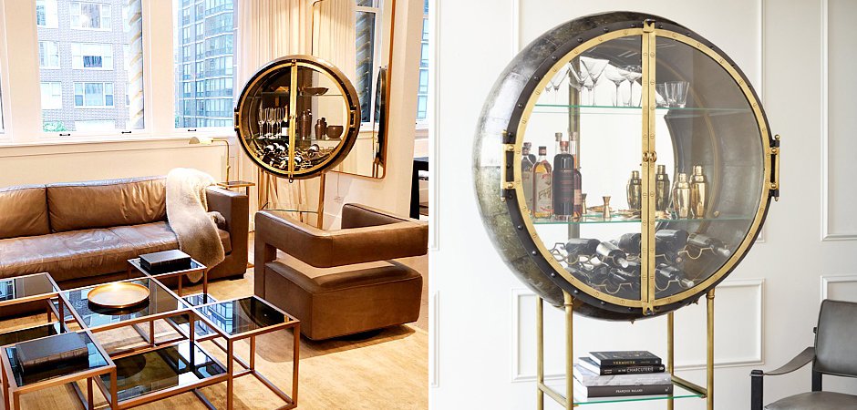 Шкаф Porthole Bar Restoration Hardware Шкаф Porthole Bar Restoration Hardware - Loft-Concept в Перми