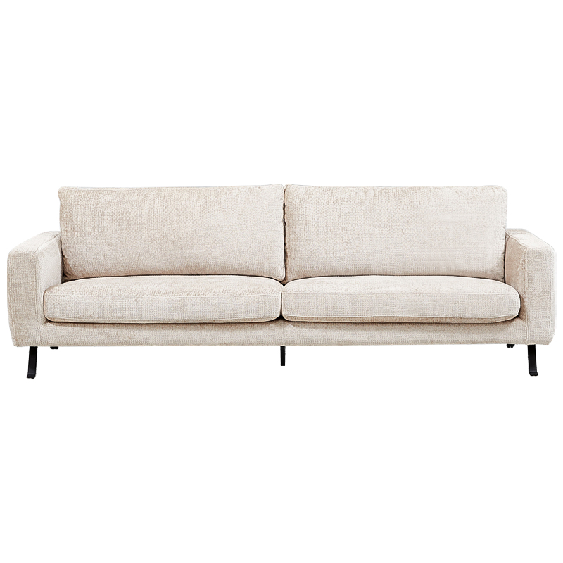 Диван Rowse Beige Sofa Бежевый Черный в Перми | Loft Concept 