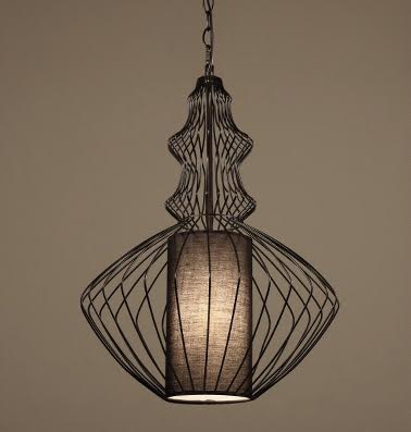 Подвесной светильник Wire Dream Pendant 2 Черный Белый в Перми | Loft Concept 