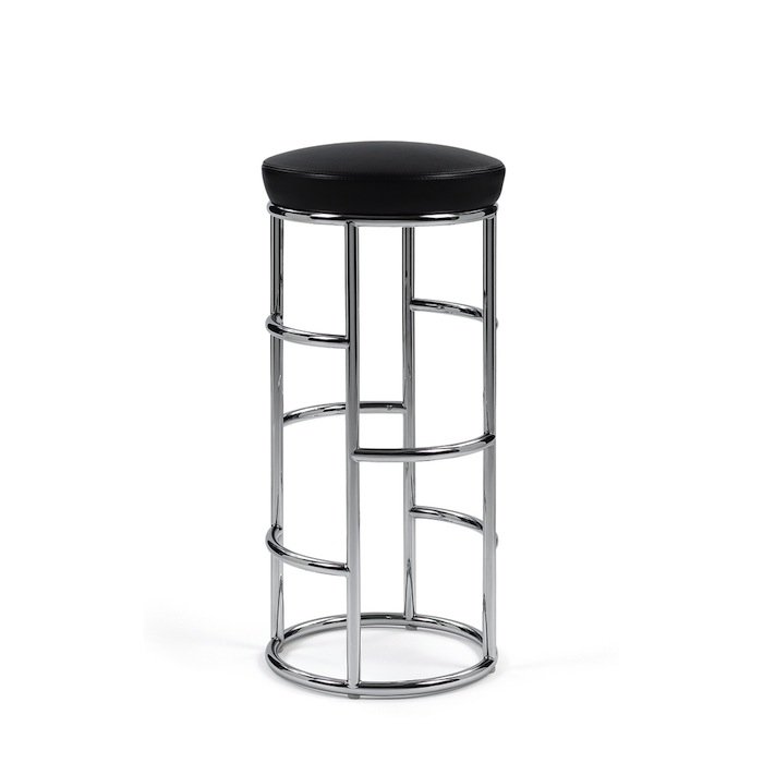 Барный стул Satish Bar Stool Черный Белый в Перми | Loft Concept 