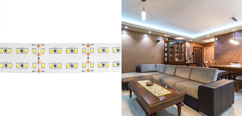 Светодиодная лента 42W/m 240LED/m 2835SMD холодный белый 5M Светодиодная лента 42W/m 240LED/m 2835SMD холодный белый 5M - Loft-Concept в Перми