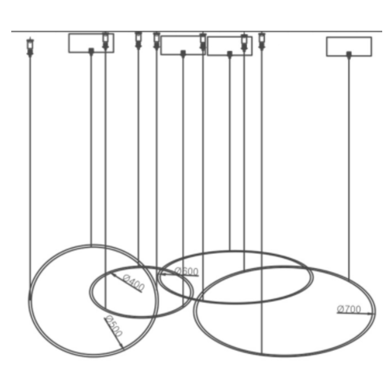 Люстра ORACLE 4 Rings в Перми