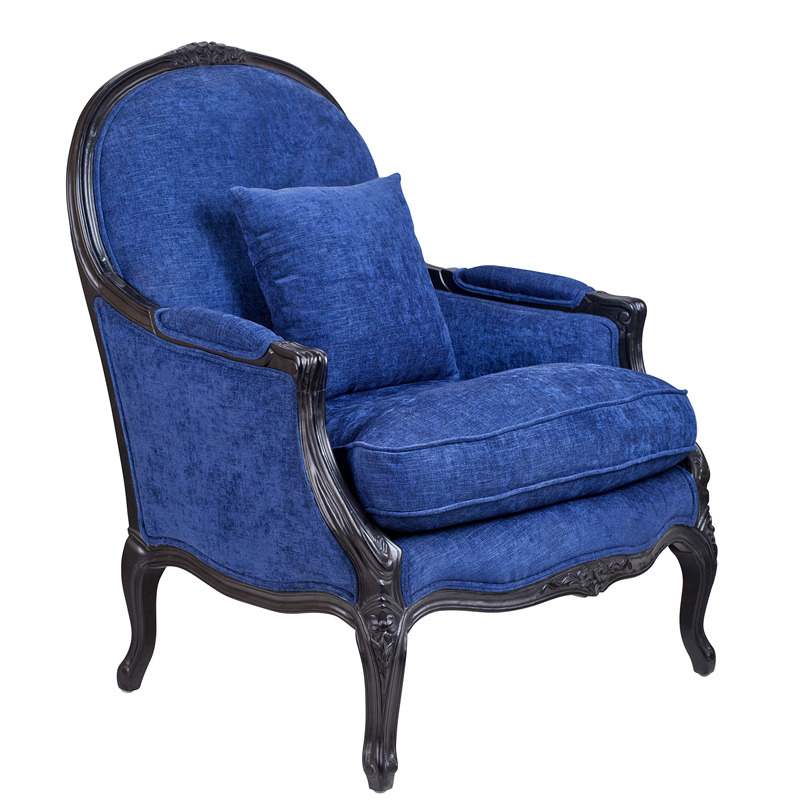 Кресло Bernard Armchair blue Синий в Перми | Loft Concept 