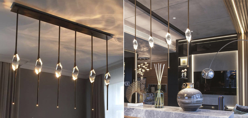 Подвесной светильник 12 Rectangle Chandelier Gold Подвесной светильник 12 Rectangle Chandelier Gold - Loft-Concept в Перми