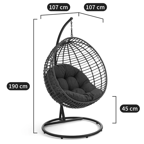 Подвесное уличное кресло Wallaker Hanging Chair в Перми