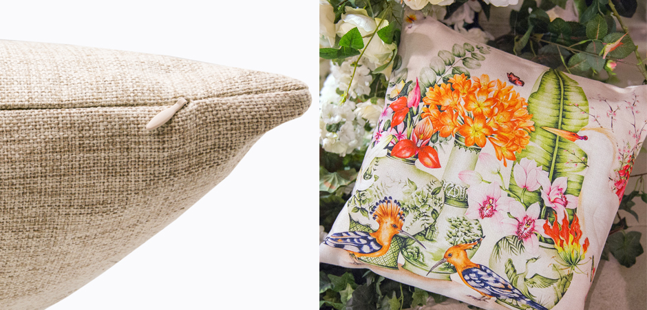 Декоративная подушка Hoopoes and Flowers Pillow Декоративная подушка Hoopoes and Flowers Pillow - Loft-Concept в Перми