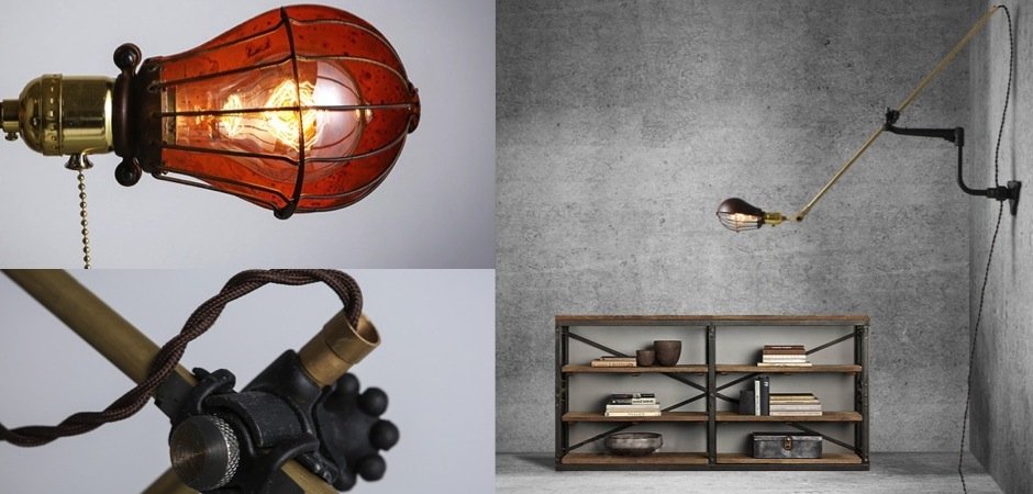 Настенный светильник Steampunk Extension Pole Bra Настенный светильник Steampunk Extension Pole Bra - Loft-Concept в Перми