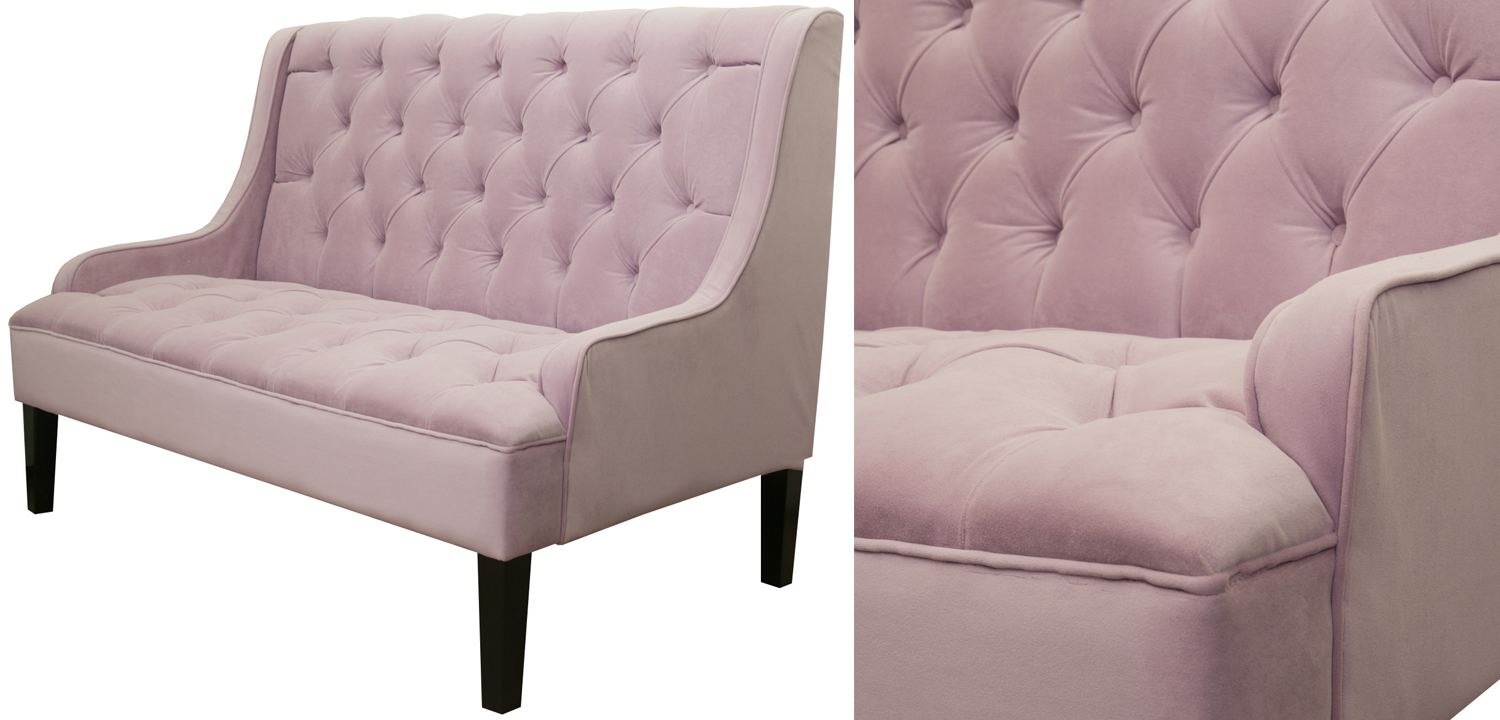 Диван Folket Sofa velour pink - фото