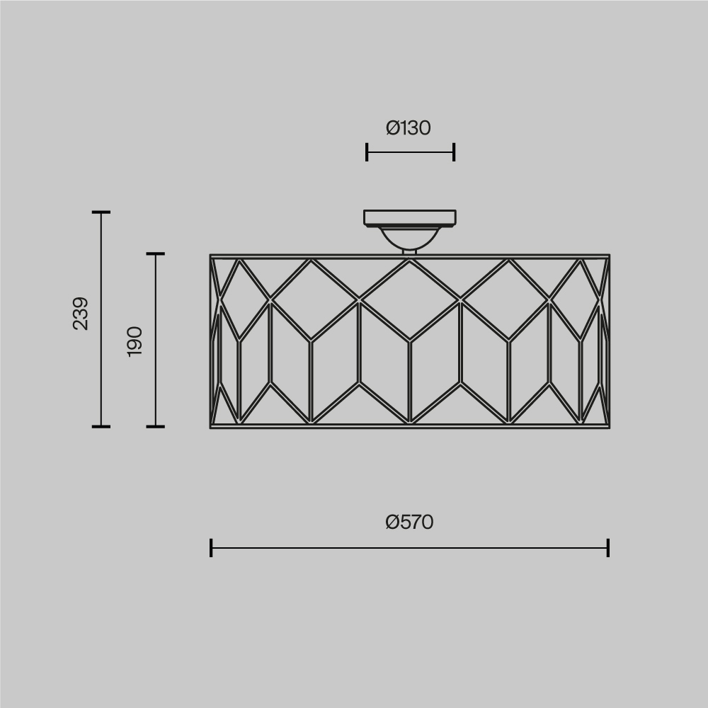 Потолочный светильник Messina Е27 в Перми