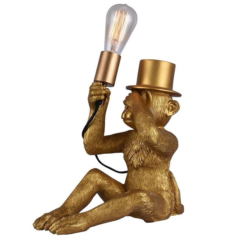 Настольная лампа Circus Monkey Table lamp Золотой Черный в Перми | Loft Concept 