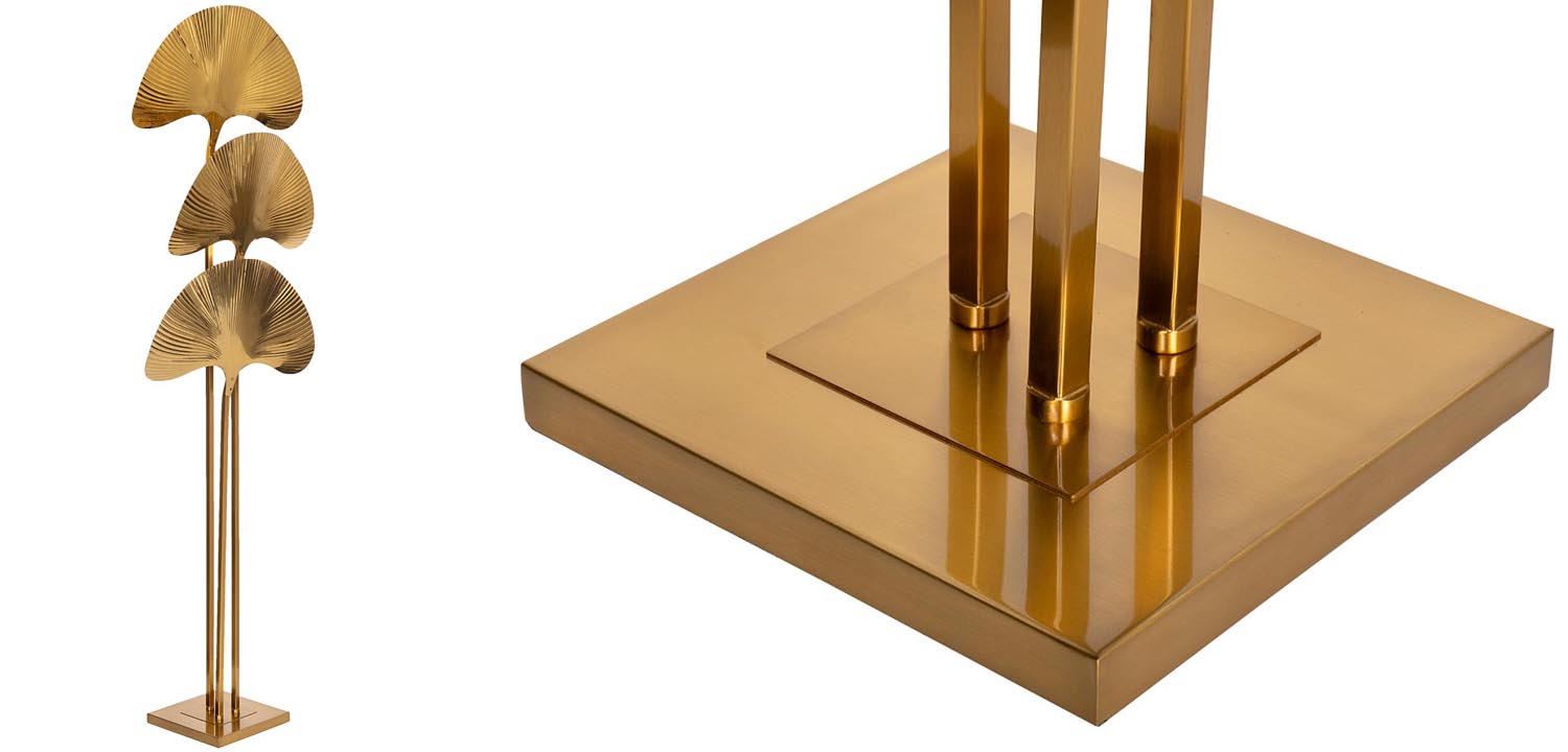 Торшер золотые листья пальмы Las Palmas - фото №1