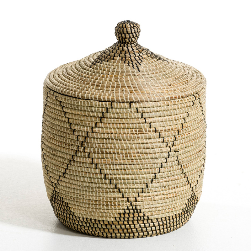 Ваза с крышкой Wicker Vase With Lid  в Перми | Loft Concept 